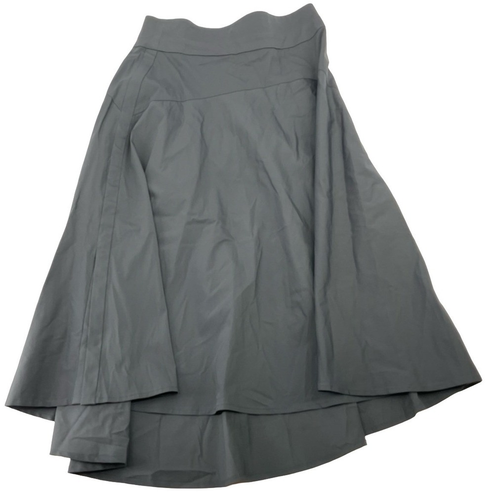 A.L.C. Women's Skirt Asymmetrical High-Low Gray Cotton Blend Size 4